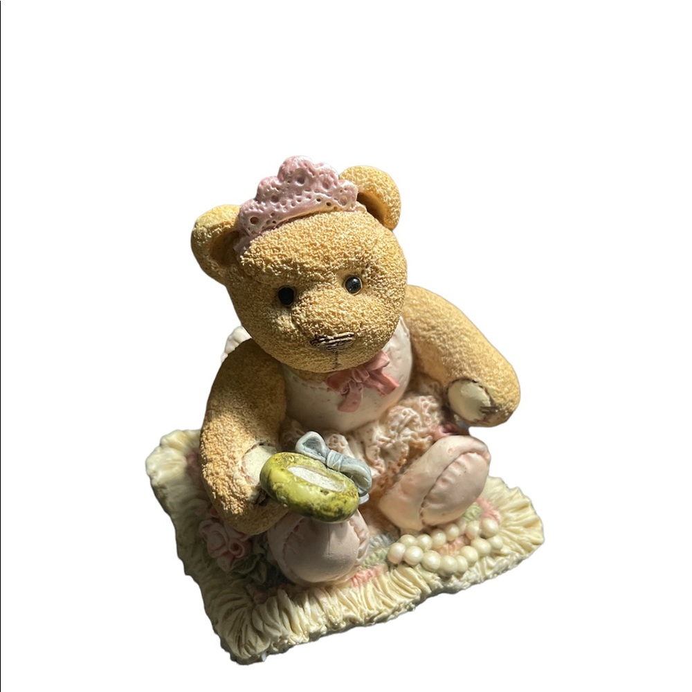Vintage FIGI Bobbi Bear,Ballerina Figurine So Pretty in Pink Snuggle Buddies ‘96